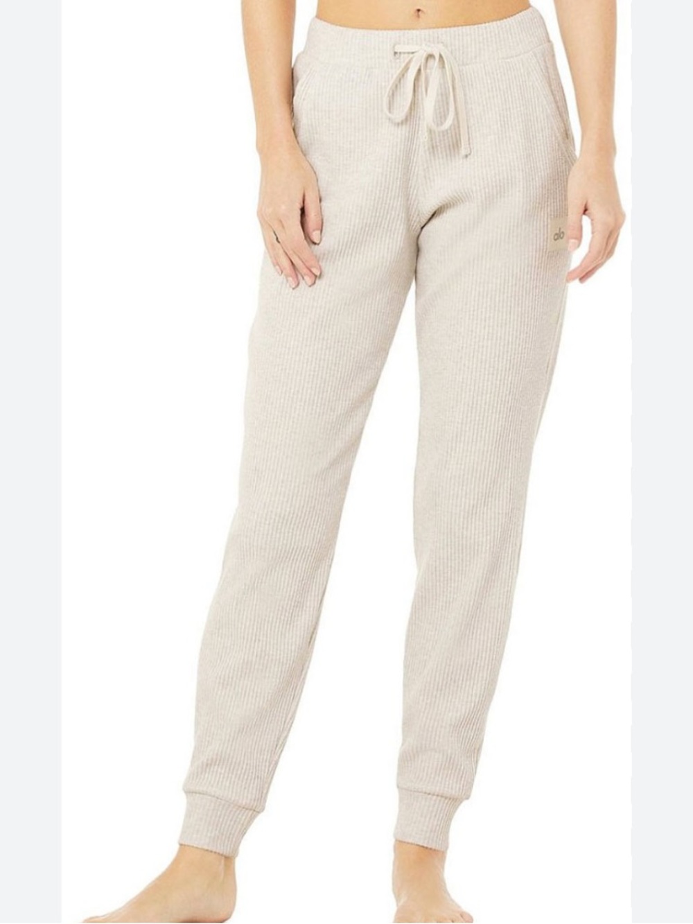 ALO Yoga Muse Sweatpant in Bone Heather